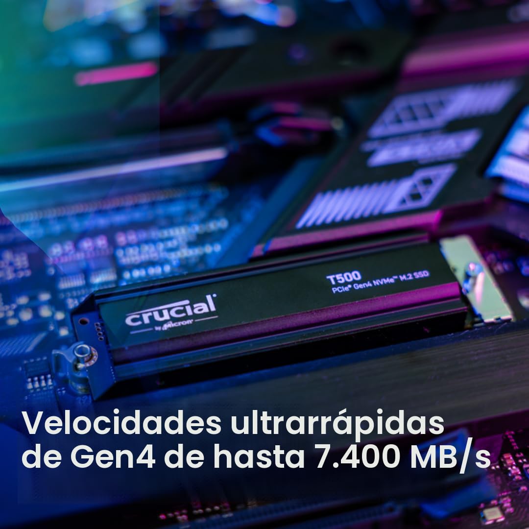 Amazon.com: Crucial T500 de 2 TB PCIe Gen4 NVMe SSD para juegos